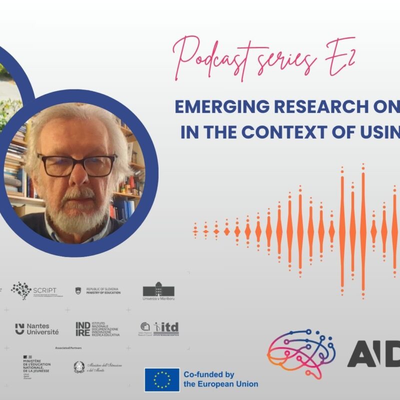 AI-DL podcast cover, E2: Emerging research on Data Literacy in the context of using GenAI tools